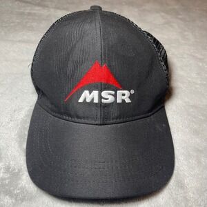 MSR Hat Men OSFM Black Mountain Safety Research Boco Gear Mesh Trucker Snapback